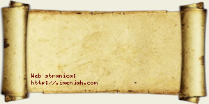 Jana Perović vizit kartica